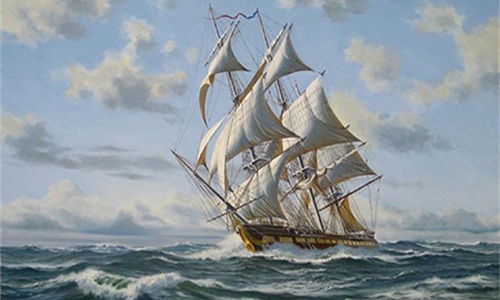 Artist Rendition of USS Constitution