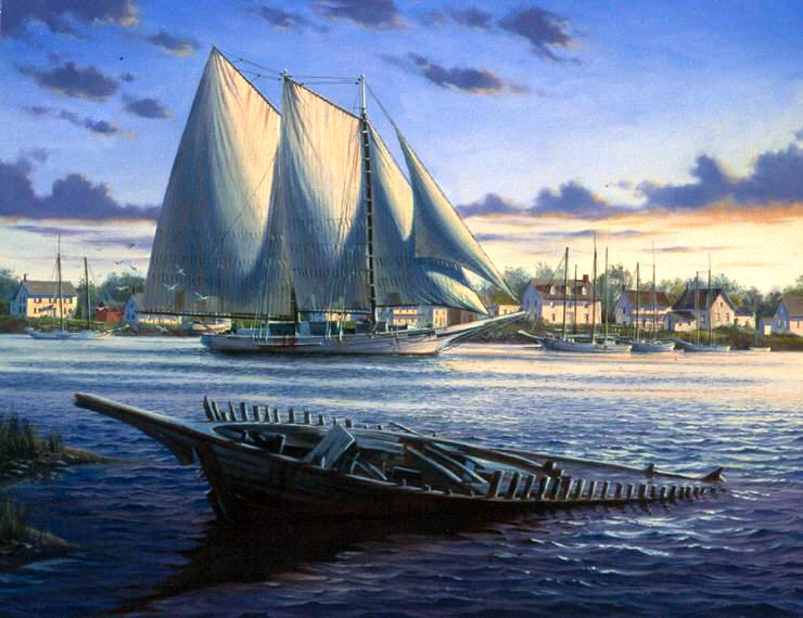 Scooner on Delaware Bay