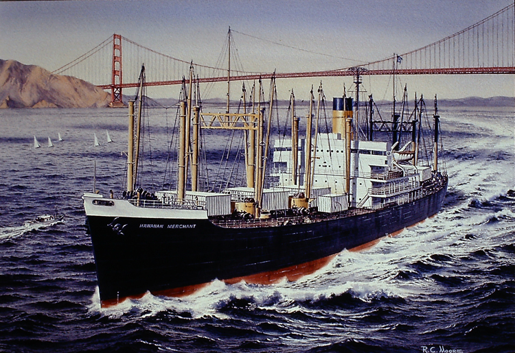 Matson Lines first container ship Hawaiian Merchant